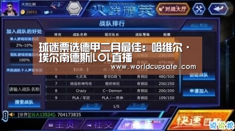 球迷票选德甲二月最佳：哈维尔·埃尔南德斯|LOL直播
